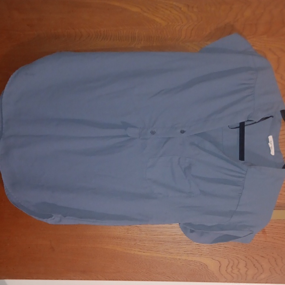 Pleione Slate Blue Blouse